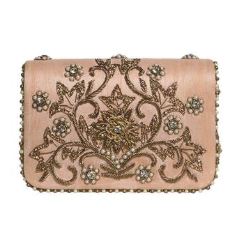Pink Flap Clutch 1