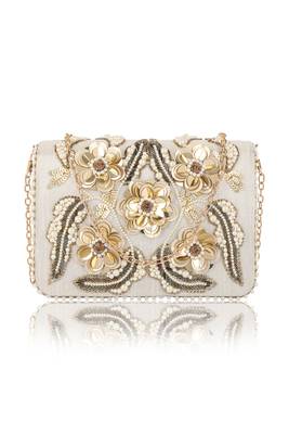 Gold Flap Clutch 1