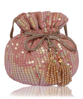 Gold Sequin Potli Bag 2