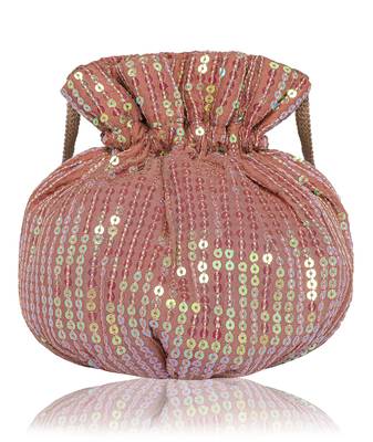 Gold Sequin Potli Bag 3