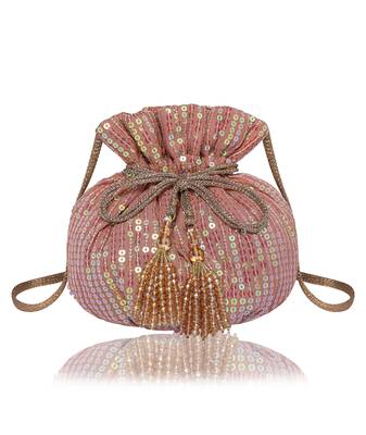 Gold Sequin Potli Bag 4