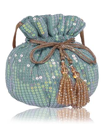Blue Potli Bag 2