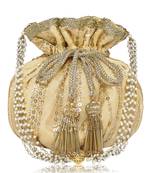 Yellow Gold Potli Bag