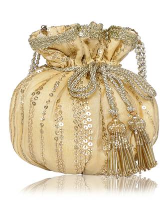 Yellow Gold Potli Bag 2