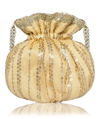 Yellow Gold Potli Bag 3