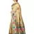 Leeza Store Women's Peach Silk Blend Meenakari Thick Border Banarasi Style Saree
