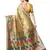Leeza Store Women's Peach Silk Blend Meenakari Thick Border Banarasi Style Saree