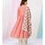 Puce Pink or White Kurti Pant with Dupatta in Chinon Silk