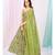 Kelly Green Floral Readymade Georgette Anarkali Suit