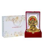 International Gift Aluminium Ganesha Idol with Luxury Velvet Box