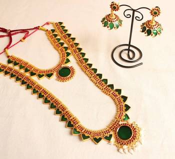 Beautiful Traditional Kerala Style 4 Pc Jewel Set 1