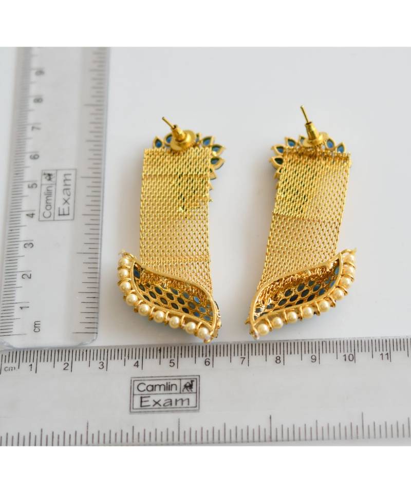 Royal Unique Blue Party Wear Earrings dj-05588