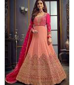 Light Peach Viscose Pakistani Salwar Kameez