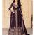 Dark Wine Georgette Anarkali Salwar Kameez