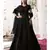 Black All Over Embroidered Festive Anarkali Suit