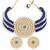 Simply Yours,Necklace, Earring & Maang Tikka Set(Gold)