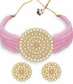 Simply Yours,Necklace, Earring & Maang Tikka Set(Gold)