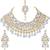 Simply Yours,Necklace, Earring & Maang Tikka Set (Gold)
