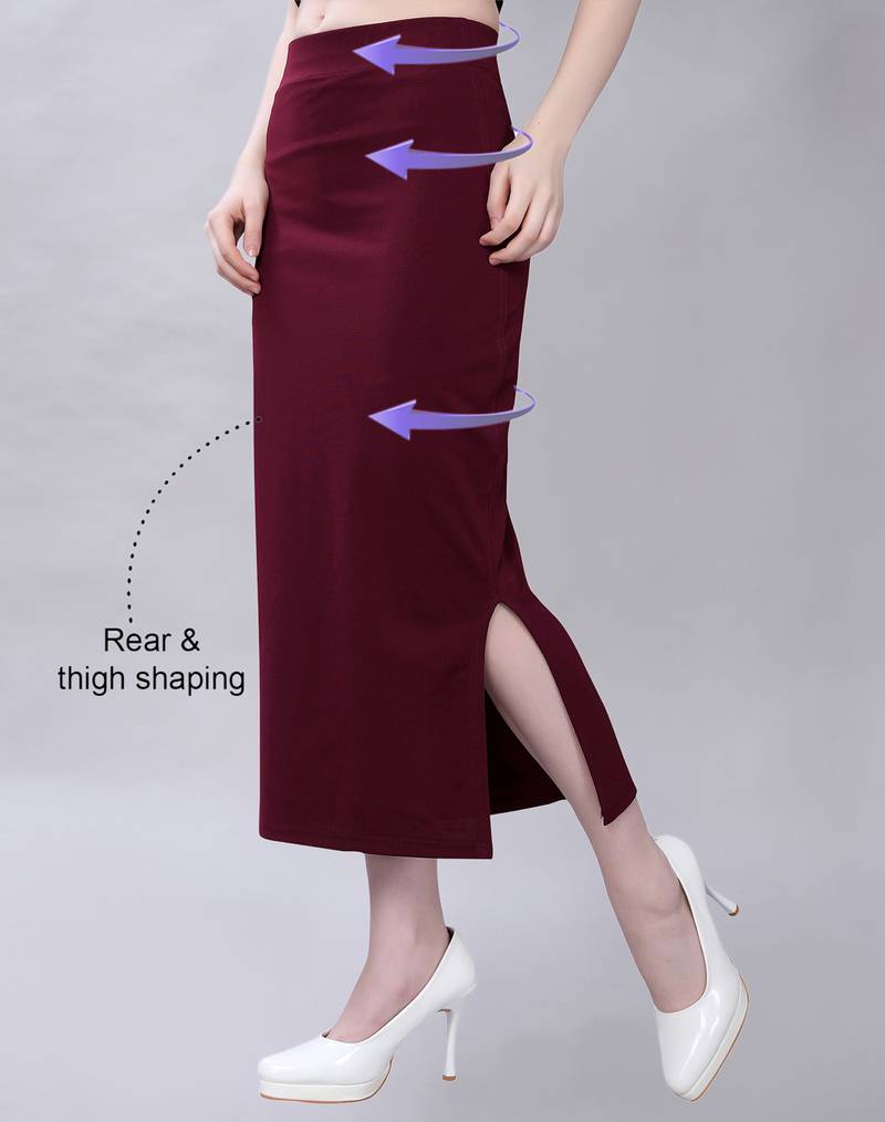 Brown Lycra Full Elastic Saree Shapewear