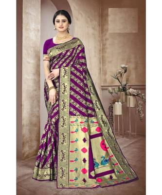 banrasi silk  Saree With Blouse piece 1