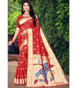 Banrasi Silk  Saree With Blouse Piece