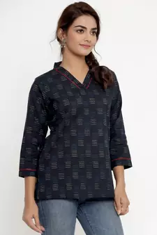 Cotton Printed Western top/Tunic for Womens/Girls