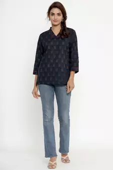 Cotton Printed Western top/Tunic for Womens/Girls