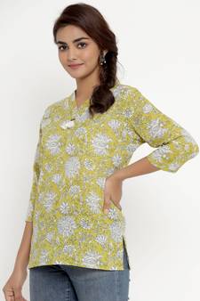 Cotton Floral Print top/Tunic for Womens/Girls