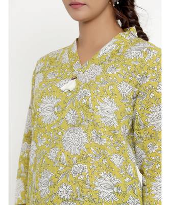 Cotton Floral Print top/Tunic for Womens/Girls 3