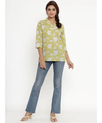 Cotton Floral Print top/Tunic for Womens/Girls 5