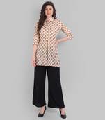 Cotton Casual Floral Printed Top For Girls and Women ( Hip Length )