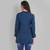 Rayon Casual Tea Blue Solid Top For Girls and Women ( Hip Length )