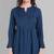 Rayon Casual Tea Blue Solid Top For Girls and Women ( Hip Length )
