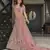 Mauve zarkan, thread, zari, dori, and sequins embroidered velvet semi stitched lehenga