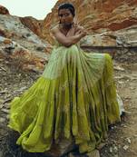 Pista-Lime Tier Dress