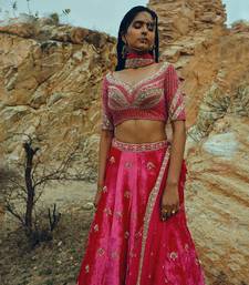 Rani Pink Velvet Lehenga