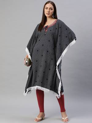 Multicolor embroidered cotton ethnic-kurtis 2