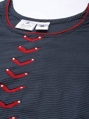 Navy-blue printed cotton ethnic-kurtis 5
