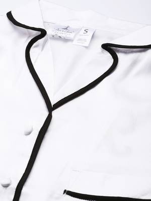 White plain polyester tunics 4