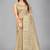 Beige woven silk saree with blouse