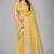 Yellow woven silk saree with blouse