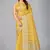 Yellow woven silk saree with blouse