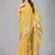 Yellow woven silk saree with blouse