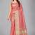 Pink woven silk saree with blouse