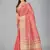 Pink woven silk saree with blouse