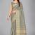Grey woven silk saree with blouse