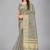 Grey woven silk saree with blouse