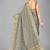 Grey woven silk saree with blouse