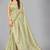 Light green woven silk saree with blouse