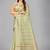 Light green woven silk saree with blouse